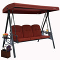 Kozyard Herbert 3 Person Outdoor Duluxe Patio Swing with Thick Comfortable Cushion,(3 Color Options)