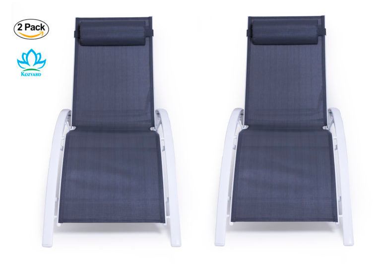 Kozyard KozyLounge Elegant Patio Reclining Adjustable Chaise Lounge（6 Options）