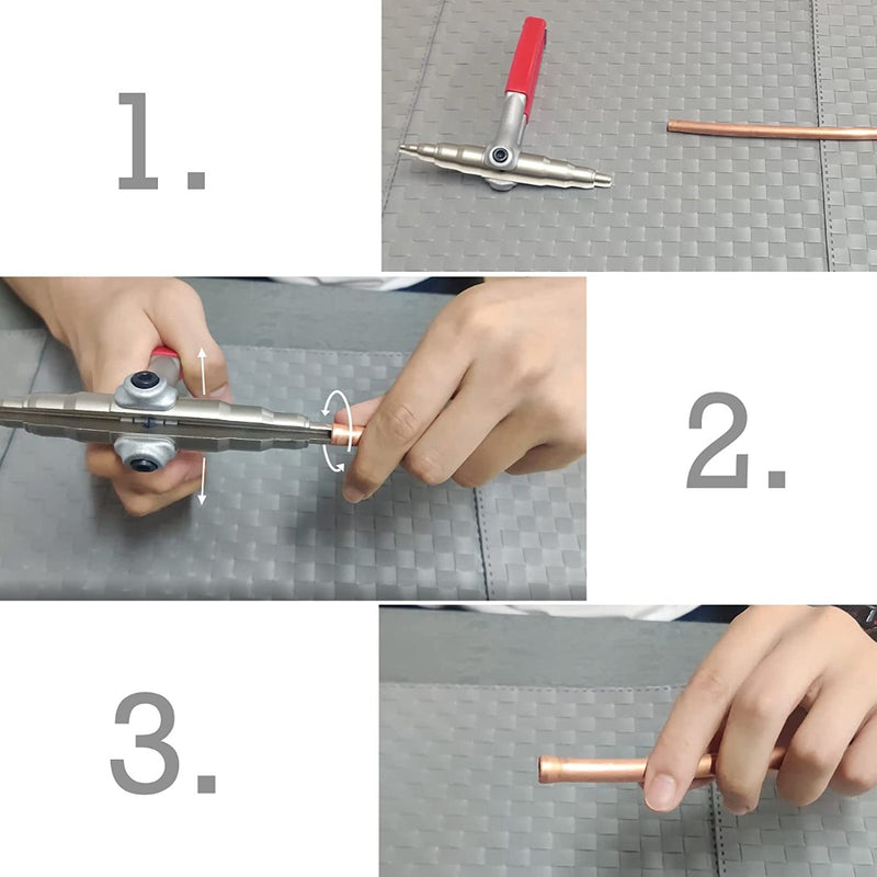 Title: How to Use an HVAC Flaring Tool
Alt Text: Step-by-step guide on using an HVAC flaring tool: insert pipe, tighten, and flare copper tubing for refrigerant systems.
Keywords: HVAC flaring tool, copper tubing, refrigerant systems, flaring guide, pipe flaring steps