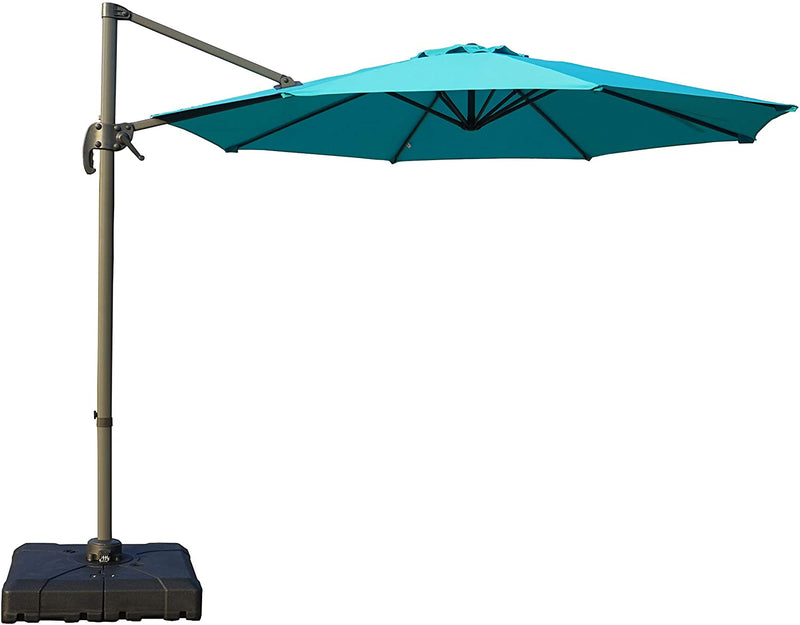 Kozyard Outdoor Large Umbrella Base/Stand Heavy Duty Universal Design for Weighted Commercial or Residential Patio & Deck Big Mobile Sun Shade