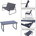 Outdoor Patio Furniture Design Features
Outdoor patio loveseat and coffee table showcasing features such as ergonomic design, aesthetic armrests, plastic - padded feet, and glass - embedded design. Keywords: outdoor furniture, design features, ergonomic, glass - embedded
