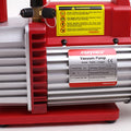 Title: Kozyvacu TA800 Vacuum Pump for HVAC Systems
Alt Text: Kozyvacu TA800 Vacuum Pump with red base, 8.0 CFM, 2 stages, and safety warnings for HVAC applications.
Keywords: Kozyvacu, TA800, vacuum pump, HVAC, 8.0 CFM, 2-stage pump, refrigerant tool
