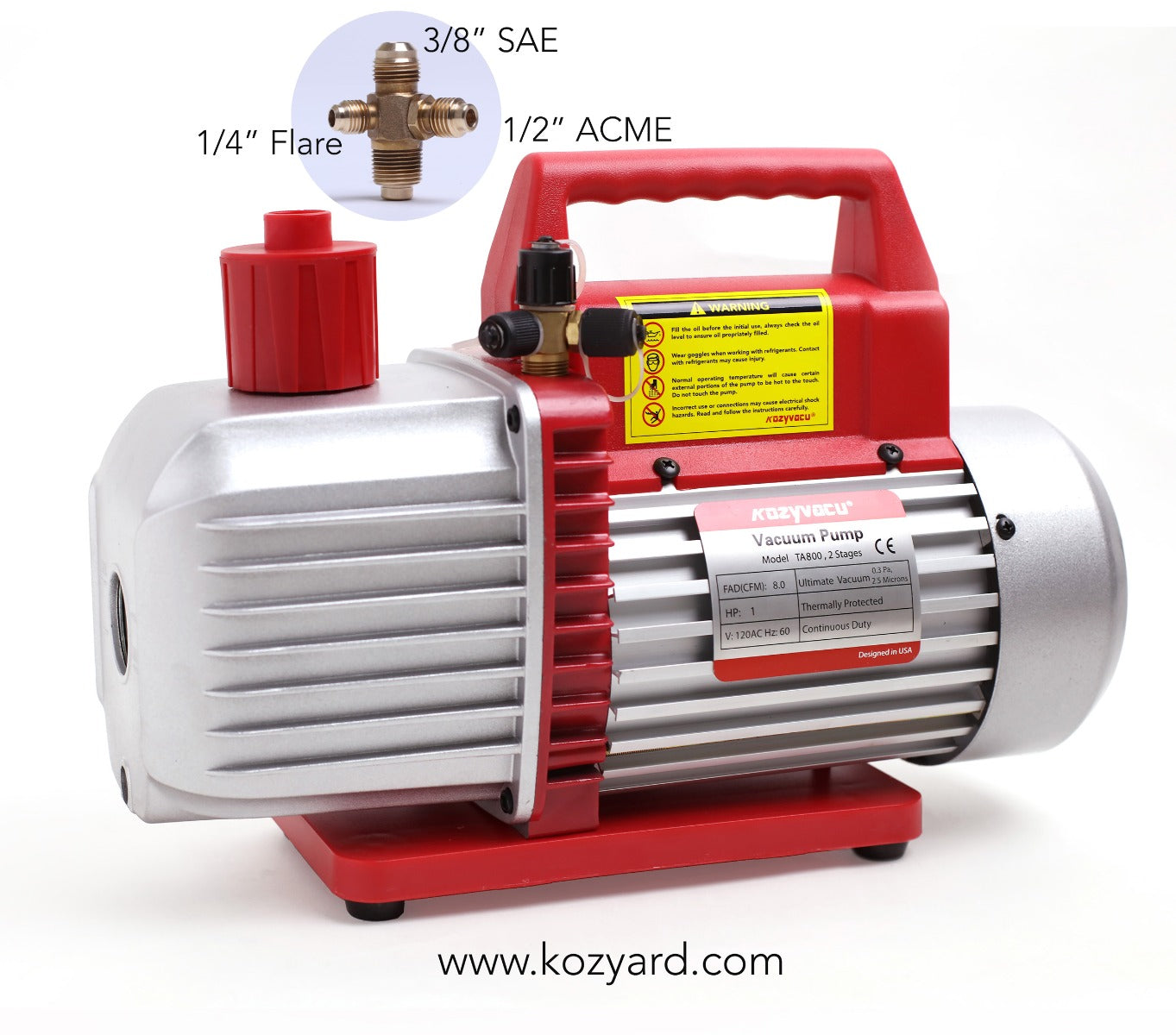 Kozyvacu, CFM 8.0 Vacuum Pump – Kozyard LLC.