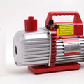 Title: Kozyvacu TA800 Vacuum Pump with Oil Bottle for HVAC
Alt Text: Kozyvacu TA800 Vacuum Pump with red handle and oil bottle, 8.0 CFM, 2 stages, for HVAC refrigerant systems.
Keywords: Kozyvacu, TA800, vacuum pump, HVAC, 8.0 CFM, 2-stage pump, oil bottle, refrigerant tool
