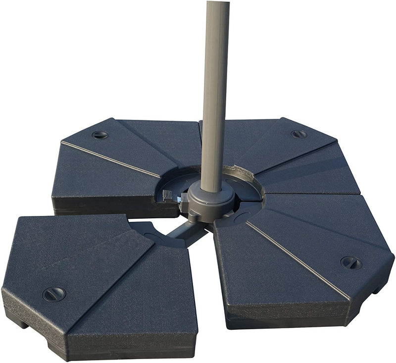 Kozyard Outdoor Large Umbrella Base/Stand Heavy Duty Universal Design for Weighted Commercial or Residential Patio & Deck Big Mobile Sun Shade