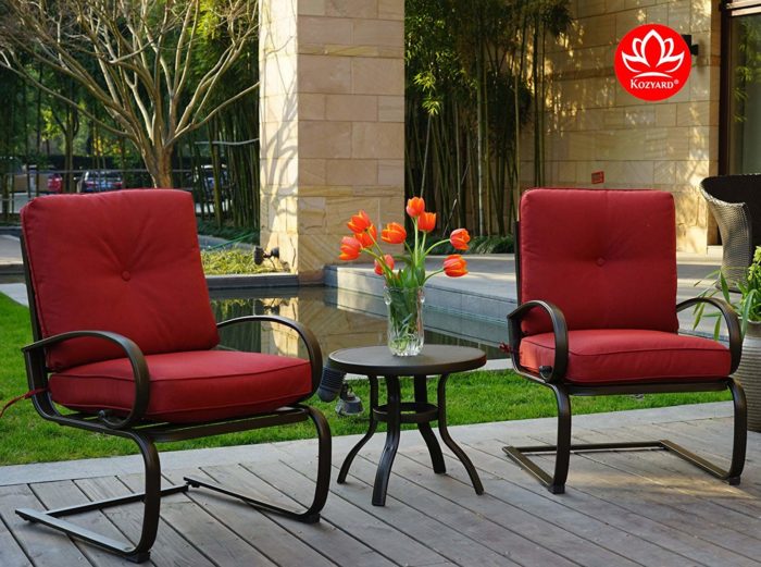 Kozyard Susan 3 PCs Patio Bistro Set 3 Color Options
