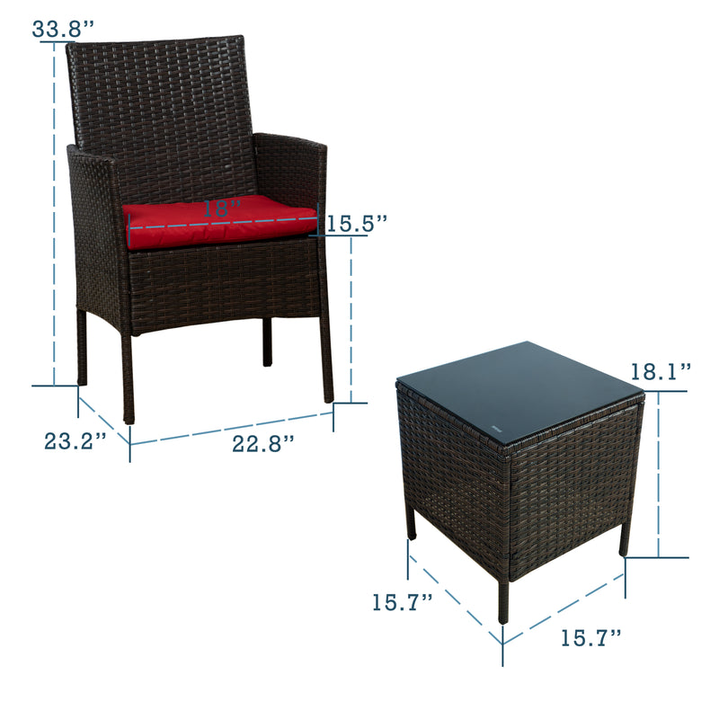 Kozyard Metal 2 - Person Seating Group with Cushions (2 Color Options)