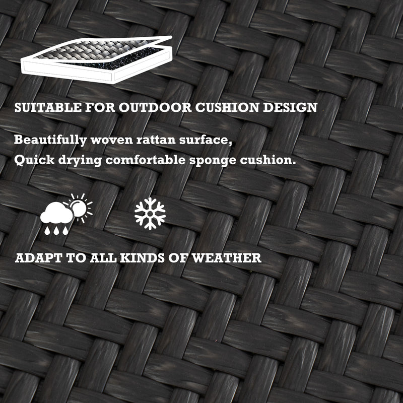 Outdoor - Ready Woven Rattan Cushion
alt text：A close - up of a beautifully woven rattan surface, showcasing an outdoor cushion design with quick - drying sponge, suitable for various weather conditions. Keywords: outdoor cushion, woven rattan, weather - resistant
