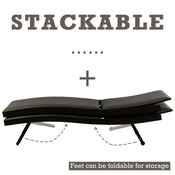 Space - Saving Stackable Lounge Chair
alt text：A stackable lounge chair with foldable feet for easy storage, emphasizing its space - saving design. Keywords: stackable lounge chair, foldable feet, space - saving
