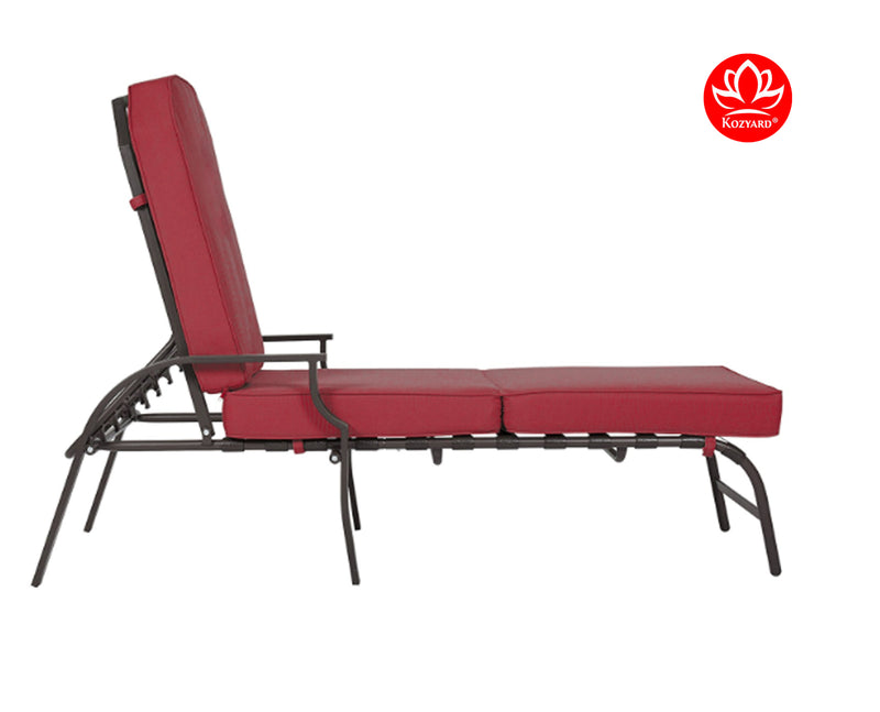 Kozyard Maya Chaise Lounge - Outdoor Patio Recliner Chair, Comfortable Patio Lounge Chair, Elegant Chaise Lounge Chair for Relaxation, Perfect Outdoor Recliner Chair