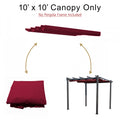 Kozyard 10x10 canopy replacement top made with durable weather-resistant fabric, designed to fit most outdoor gazebos and provide stable shade for patios or backyard spaces.