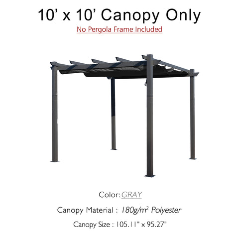 Kozyard 10x10 canopy replacement top made with durable weather-resistant fabric, designed to fit most outdoor gazebos and provide stable shade for patios or backyard spaces.