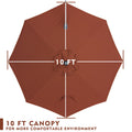 Top - down view of a 10 - foot red patio umbrella canopy, designed to create a more comfortable outdoor environment.
A 10 - ft canopy of an outdoor umbrella shown from above, emphasizing comfort in the outdoor setting.“10 FT Patio Umbrella Canopy for Comfortable Outdoors”
“10 - Foot Canopy: Enhance Your Outdoor Comfort”10 ft umbrella canopy, patio umbrella, outdoor umbrella, comfortable outdoor environment, red umbrella canopy
