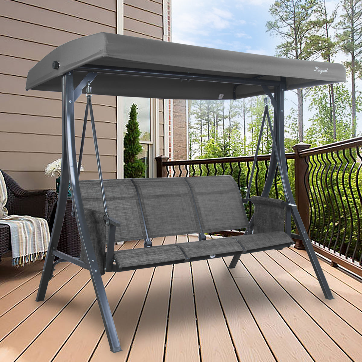 Hd designs outdoors swing 3 seater online
