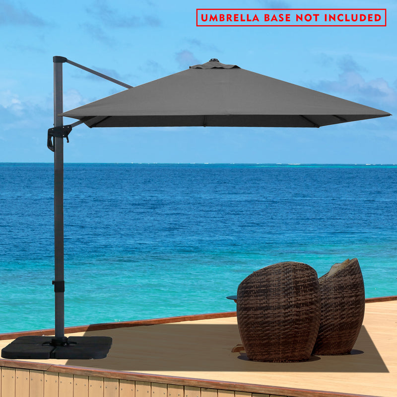 Kozyard Square Cantilever Umbrella 10ft × 10ft (4 Color Options)