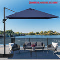 Kozyard Square Cantilever Umbrella 10ft × 10ft (4 Color Options)