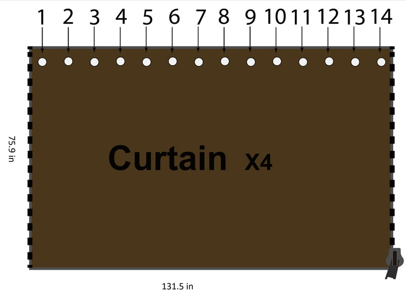 Kozyard Alexander 12'x12' Gazebo Curtain Set (2 Color Options)