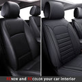 Car Interior Recolor Seat Covers (Black/Beige) - Renew worn seats with microfiber leather covers (black/beige options), stylish, durable, perfect for refreshing your car cabin’s appearance