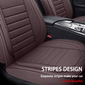 car seat covers with elegant stripes design, enhancing the beauty of your car interior.  
Keywords: car seat covers, beige, stripes design, car interior upgrade, stylish automotive accessories, vehicle decor