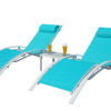 Kozyard KozyLounge Elegant Patio Reclining Adjustable Chaise Lounge（6 Options）