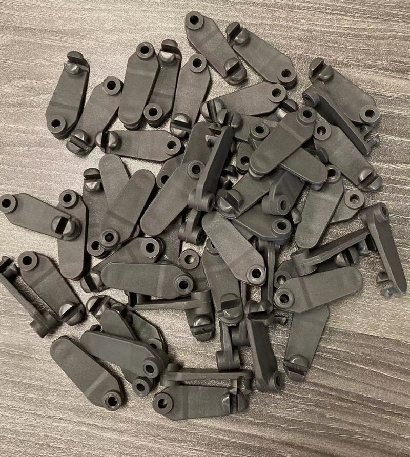 Black Plastic Hooks for gazebo curtain– Bulk Durable Hardware for Fence and Gate Applications. A collection of black plastic hooks, designed for use in fence, gate, and latch systems. Sturdy and weather-resistant for outdoor durability.