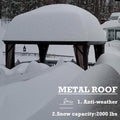 Metal Roof Gazebo with High Snow Capacity
A gazebo with a metal roof covered in snow, highlighting its anti - weather properties and a snow capacity of 2000 lbs. Keywords: metal roof gazebo, anti - weather, snow capacity